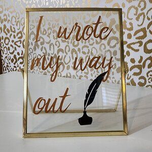 Handmade Framed Hamilton Quote